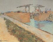 Vincent Van Gogh The Langlois Bridge at Arles with Road alonside the Canal (nn04) oil on canvas